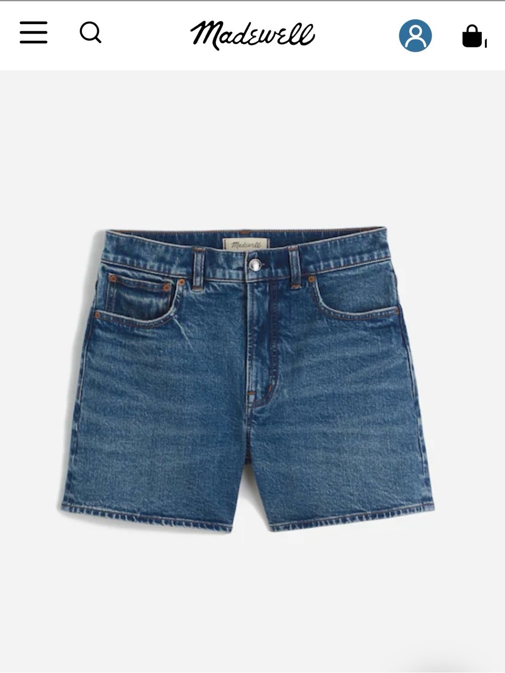 Madewell The Perfect Vintage Mid-Length Jean Short - Picture 10 of 11